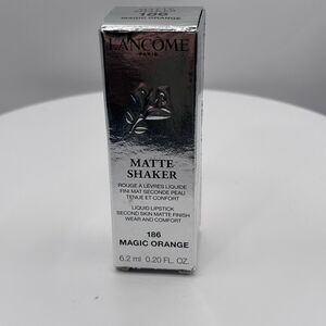 Lancome Matte Shaker Liquid Lipstick 186 Magic Orange - FULL SIZE NIB